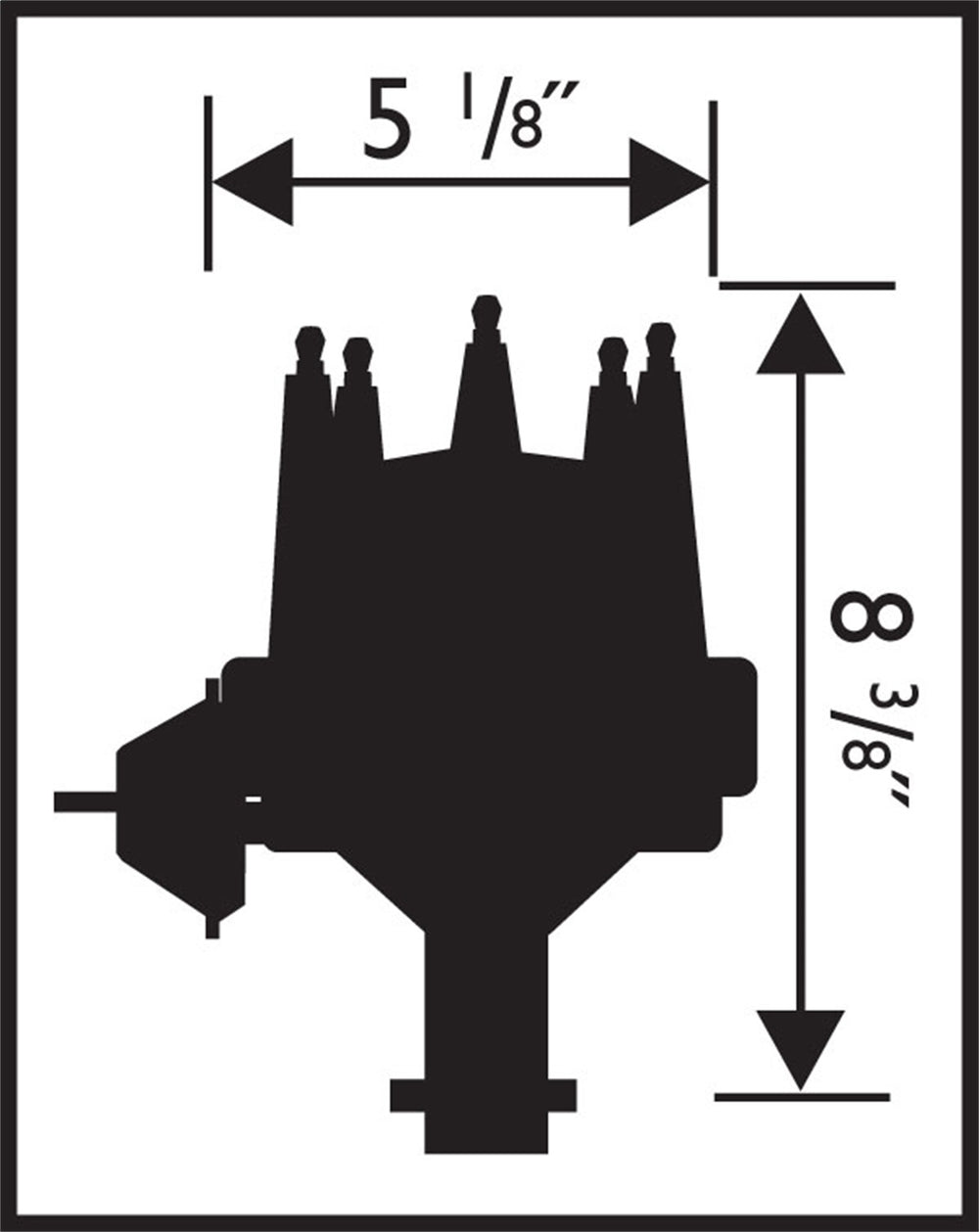 MSD Ready-To-Run Distributor; Buick Nailhead; Iron Gear;