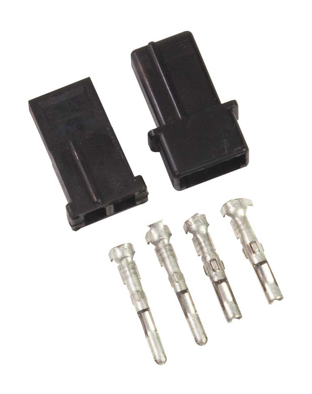 MSD Two Pin Connector Kit; Replaces Damaged Connectors Or Aids In Custom Wiring; Incl. 2 Connectors/4 Pins;