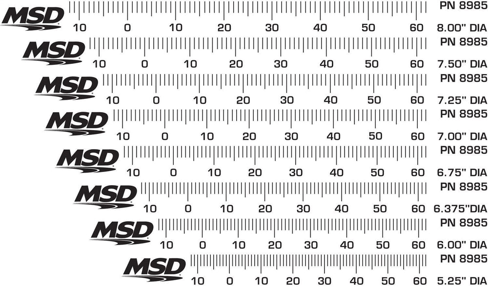 MSD Timing Tape; For Harmonic Balancer;