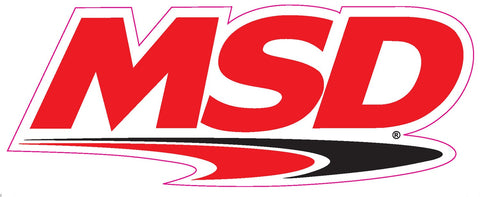 MSD Advertising Decal; MSD Logo Decal; 9 in. x 3.5 in.;