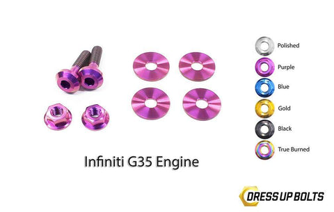 Dress Up Bolts Titanium Hardware Engine Cover Kit - VQ35DE G35 Engine