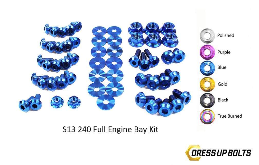 Nissan S13 240sx (1989-1995) Titanium Dress Up Bolts Full Engine Bay K