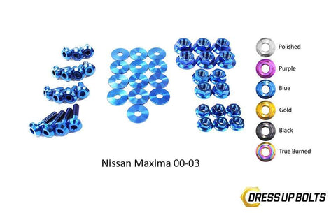 Nissan Maxima (2000-2003) Titanium Dress Up Bolts Engine Bay Kit