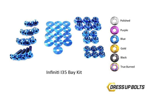 Infiniti I35 (2002-2004) Titanium Dress Up Bolts Engine Bay Kit