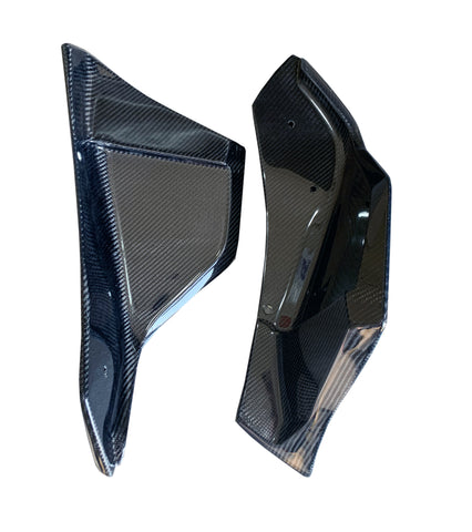 Supra 2020 V3 Carbon Fiber Rear Bumper Side Spats-Gloss