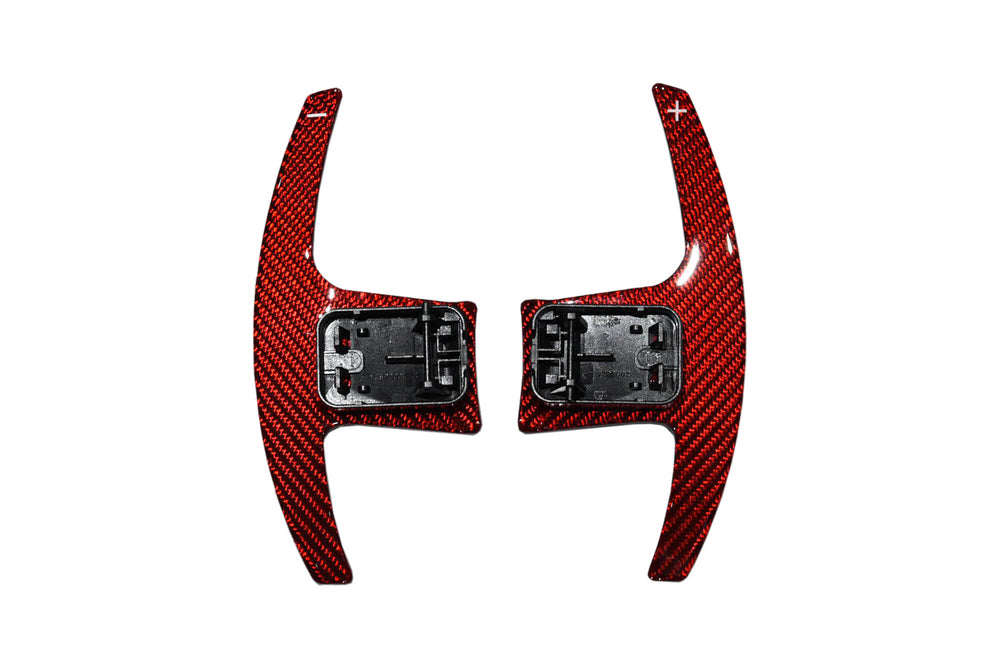Supra 2020+ Dry Carbon Steering Wheels Shift Paddles Full Replacement-Red