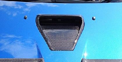 Evo X Carbon Hood Scoop Type-1