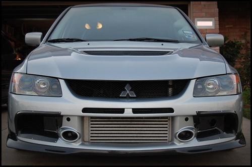 Evo 9 CF bumper ducts