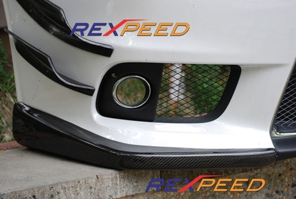 Evo X CF Front Splitter Covers