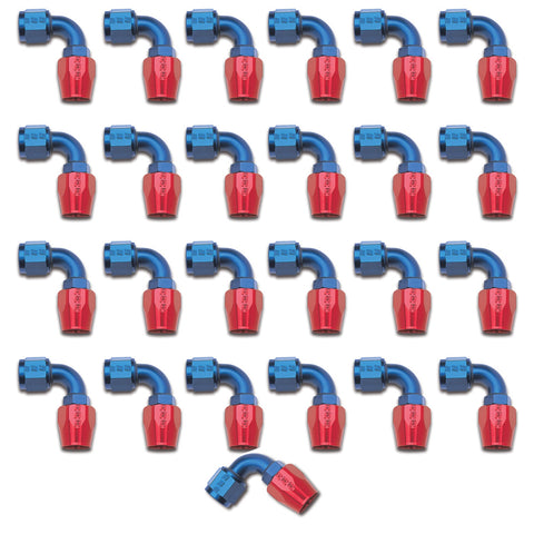 Russell FULL FLOW HOSE END;-4 90DEGREE; 25 PIECE BULK PACKAGE
