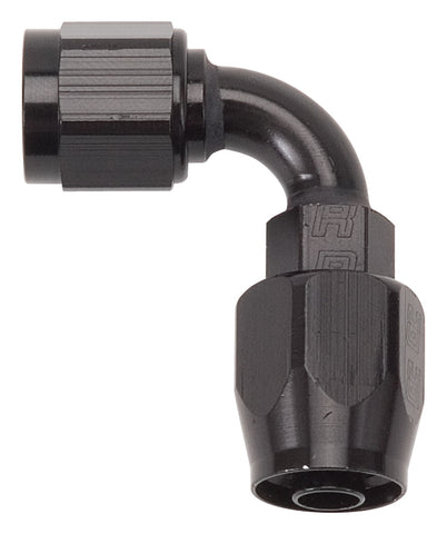 Russell #16 AN FULL FLOW HOSE END. 90deg. PROCLASSIC II (BLACK) FINISH.