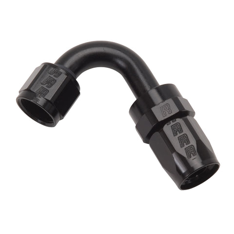 Russell FULL FLOW SWIVEL HOSE END 120 DEG-8AN TIGHT RADIUS ALL BLK FINISH