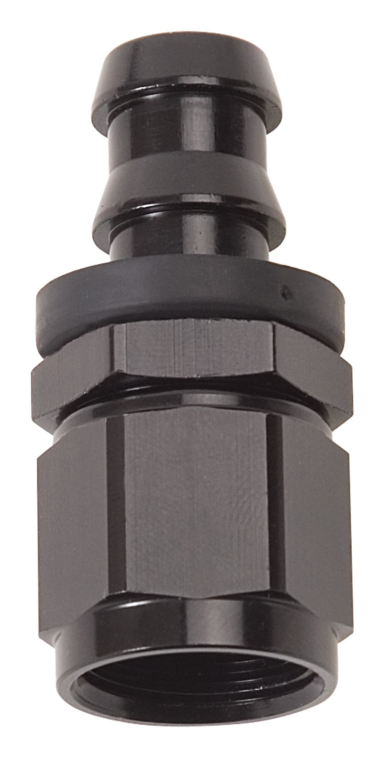 Russell HOSE END TWIST LOK STRAIGHT-8 BLK ANODIZED
