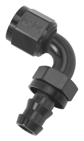 Russell Hose End; Twist-Lok; 90deg.;-6; Black