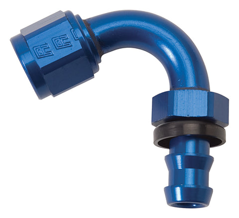 Russell TWIST LOK HOSE END TIGHT RADIUS #6 150 DEGREE ANODIZED