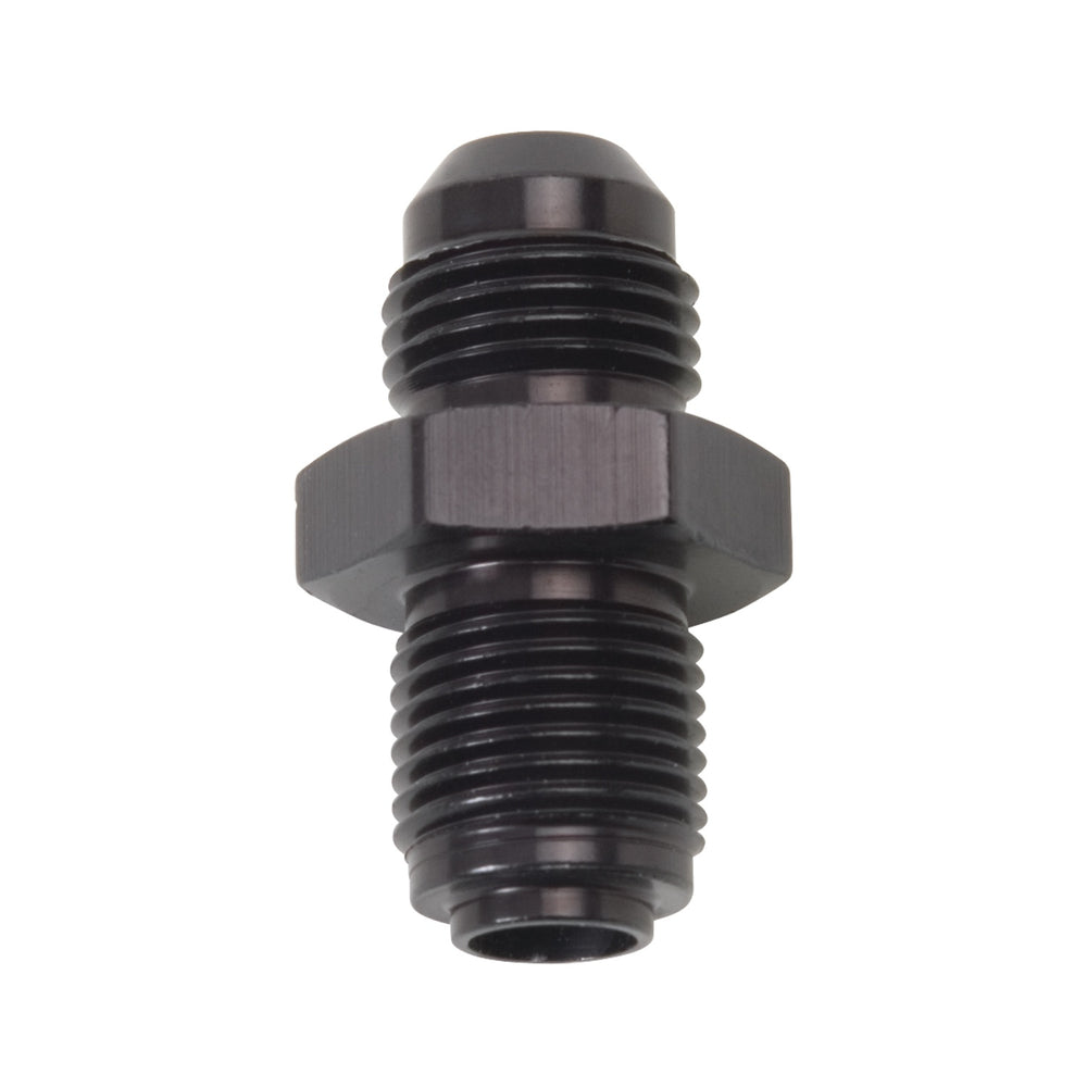 Russell ADAPTER FITTING #6 AN MALE TO M12 X 1.25 TBI MALE BLK ANODIZED