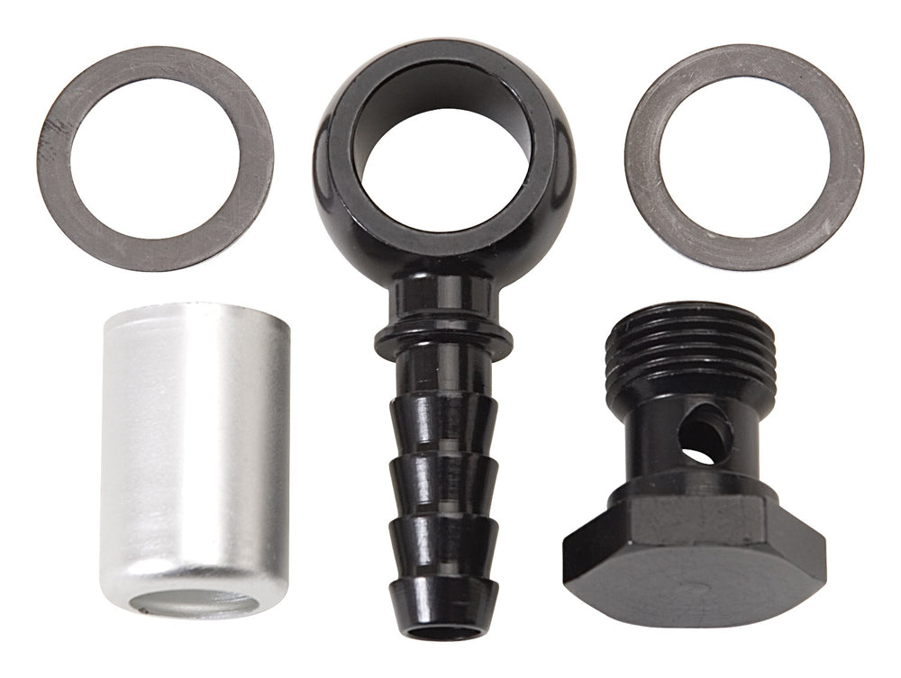 Russell CRIMP ON HOSE END 5/8 ID BANJO CARTER/EDELBROCK CARB