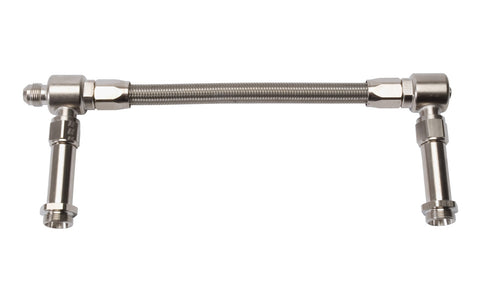 Russell ENDURA FINISH-8 DUAL INLET W/OUT FILTER FOR 4500 HOLLEY DOMINATOR CARB