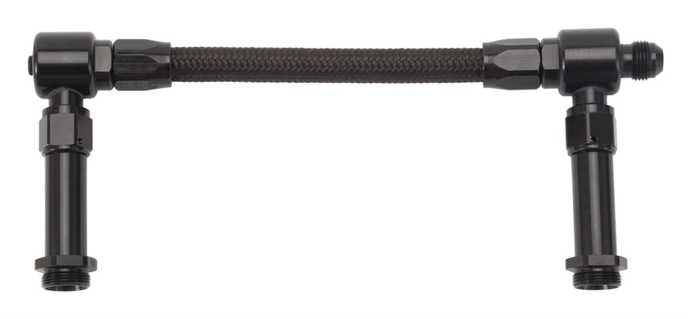 Russell CARB FUEL HOSE KIT.-8 DUAL INLET. HOLLEY 4150 SERIES. PROCLASSIC II FINISH.