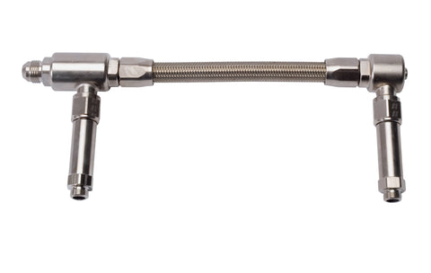 Russell ENDURA DUAL INLET W/FILTER FOR ALL DEMON CARBS W/9/16in.-24 INLETS