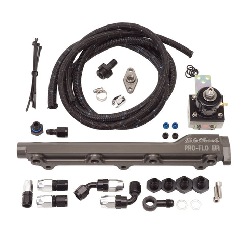 Russell EFI FUEL PLUMBING KIT HONDA B-SERIES APPLICATIONS FIREWALL TO MANIFOLD BLK/CLEAR FINISH