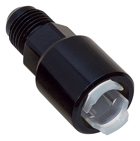 Russell ADAPTER-8 AN MALE TO 3/8in. EFI FEMALE PUSH-ON FITTING BLACK