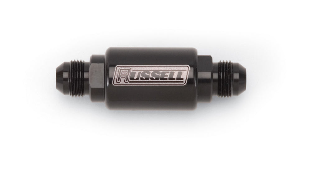 Russell CHECK VALVE-8 AN MALE TO-8 AN MALE BLK ANODIZED