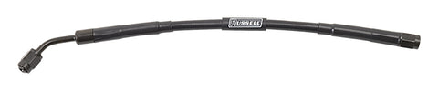 Russell UNIVERSAL DOT BRAKE HOSE #3 45 DEG TO #3 STRAIGHT 15in. L BLK