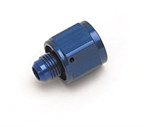 Russell BLUE ANODIZED-6 TUBE COUPLING NUT W/FLARED REDUCER TO-4 AN MALE