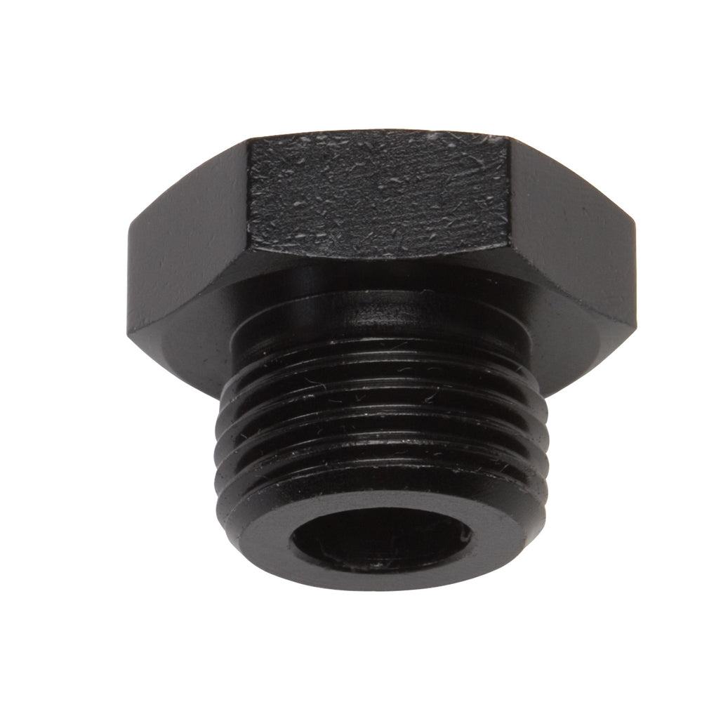 Russell PLUG-8 AN STRAIGHT THREAD BLK FINISH