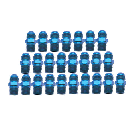 Russell FITTING;-6AN MALE FLARE X 1/8 NPT MALE STRAIGHT; 25 PIECE BULK PACKAGE