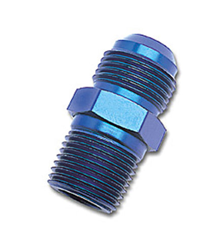 Russell Adapter Fitting; AN to NPT; Straight;-6 x 3/8in.; Blue