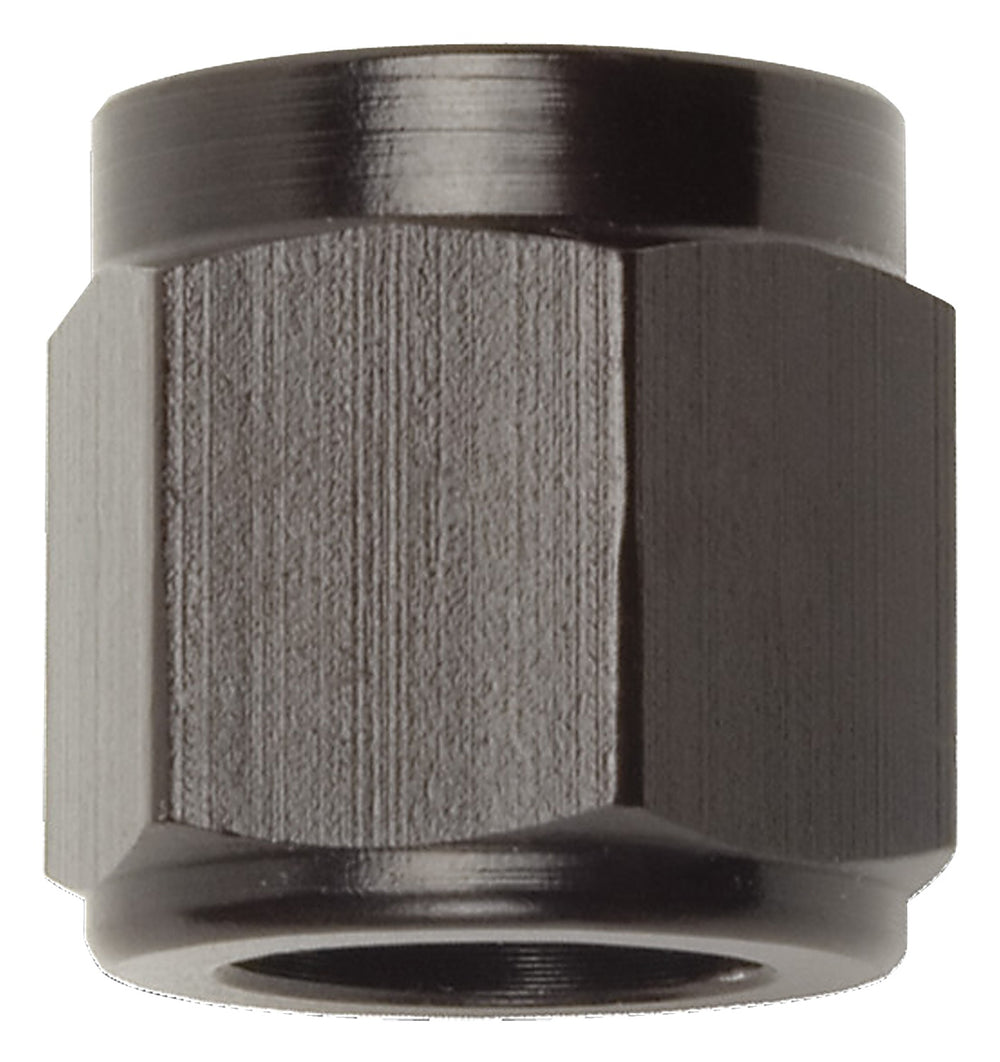 Russell #4 TUBE COUPLING NUT BLK ANODIZED
