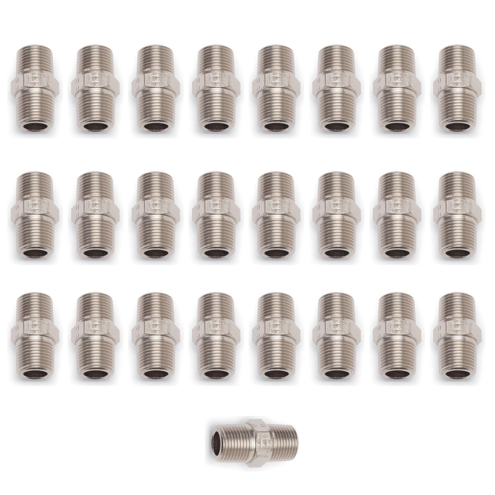 Russell MALE PIPE NIPPLE 1/8in. NPT ENDURA FINISH (BULK PKG OF 25)
