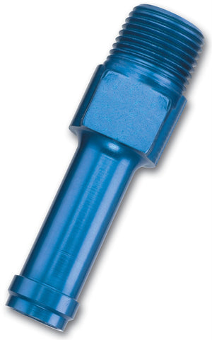 Russell ADAPTER FITTING 3/8in. NPT MALE TO 1/2in. OD MALE TUBE STRAIGHT BLUE ANODIZED