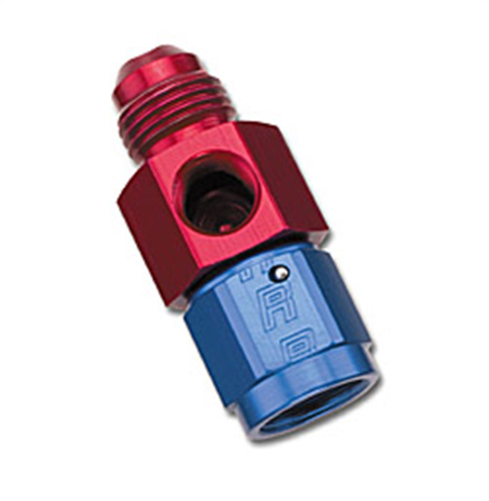 Russell Fuel PSI Adapter; Take Off ;-6; Red/Blue