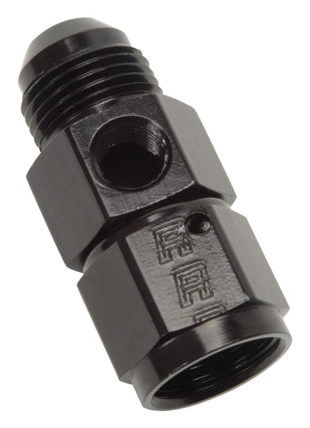 Russell Fuel PSI Adapter; Take Off ;-6; Black