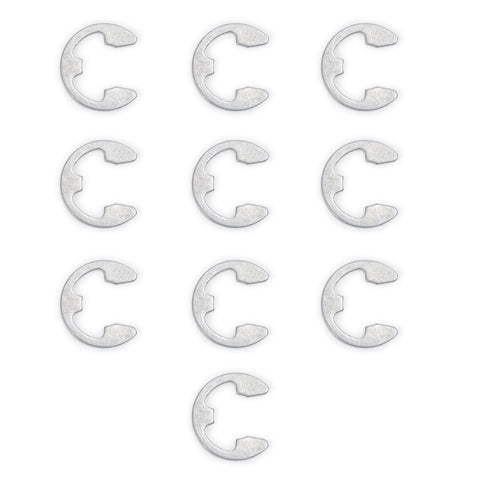 Russell BRAKE HOSE MOUNTING ACCESSORY E-CLIP CLEAR ZINC/CAD FINISH (BULK PKG OF 10)