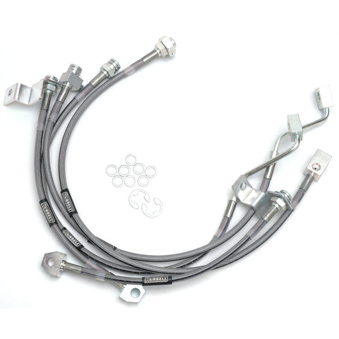 Russell 1999-06 FORD EXCURSION 4WD (4in.-5.5in. LIFT) 99-04 F-250/350 SUPER DUTY 4WD (4in.-5.5in. LIFT) DOT BRAKE LINE KIT