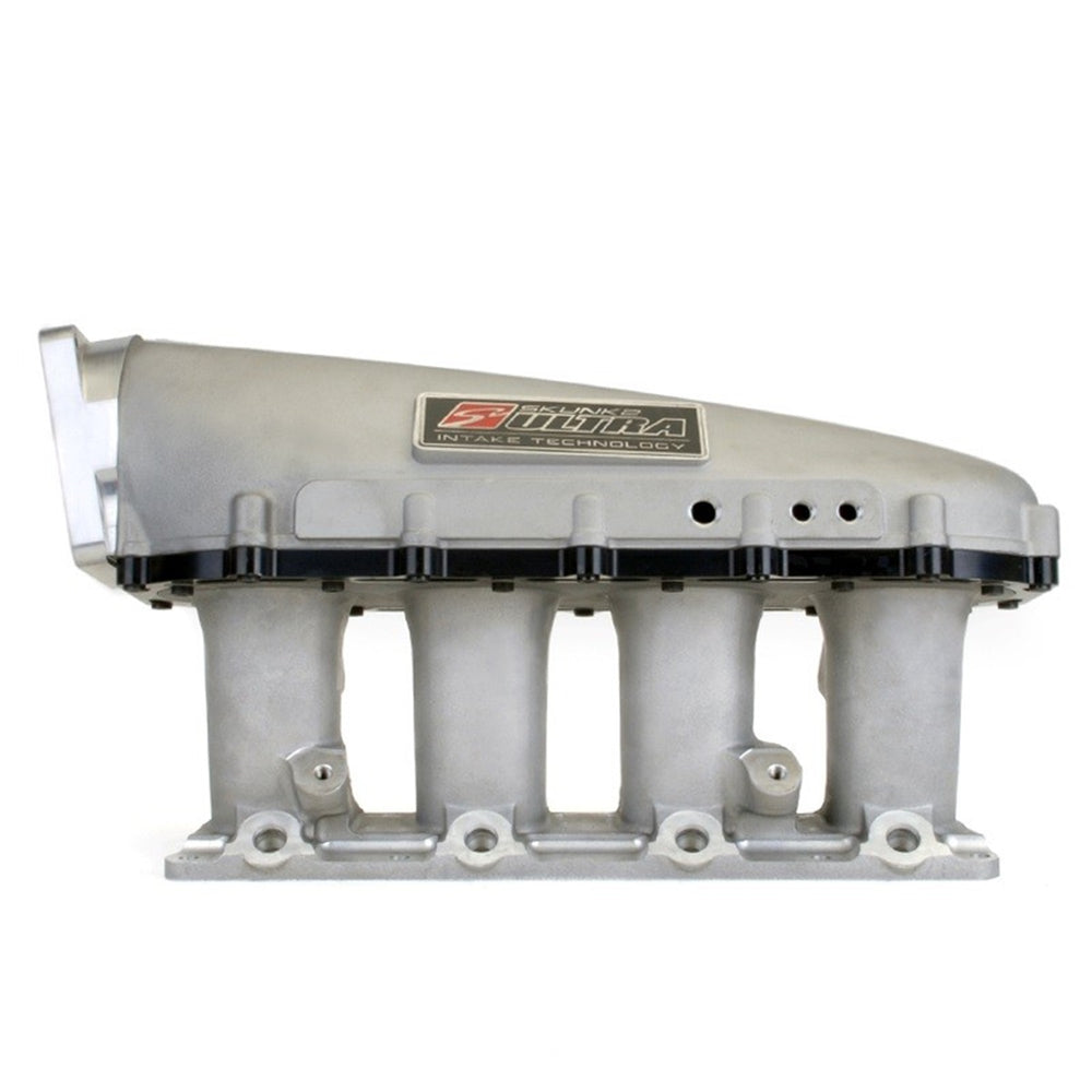 Ultra Series Race Intake Manifold w/ Removable Plenum Silver with Black Spacer 02-05 Honda Civic Si