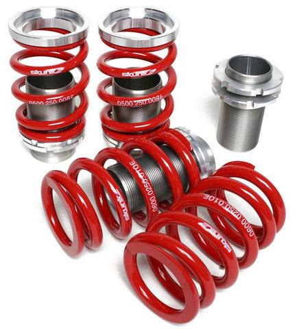 Skunk2 Adjustable Sleeve Coilovers Red 02-05 Honda Civic Si