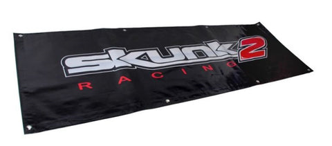 Skunk2 Vinyl Shop Banner 60 IN x 20 IN Black