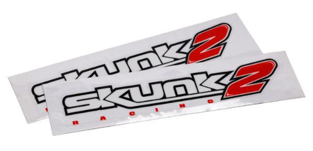 Skunk2 Decal 18 IN White (Set of 2)