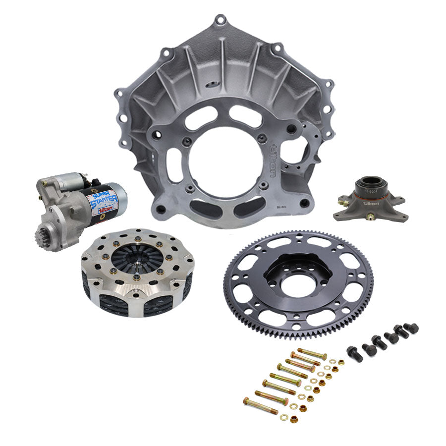 BELLHOUSING KIT, CHEV(LS), ALUM, 102T, 5.5in MET, 3 DISC, 26 SP