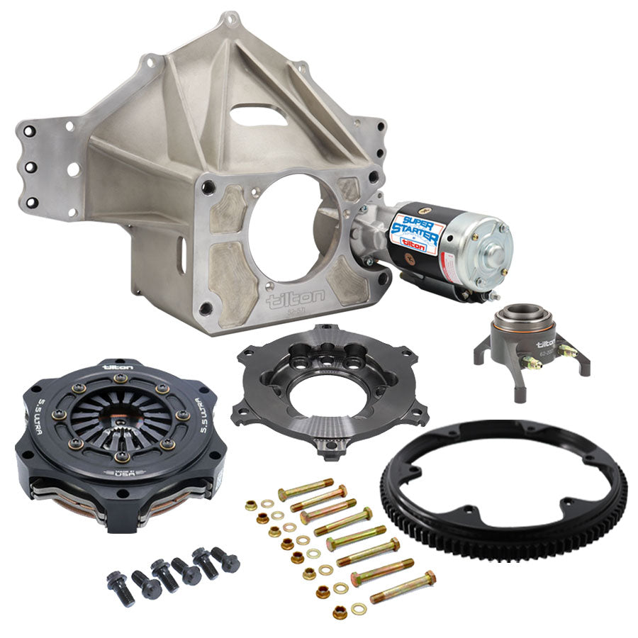 BELLHOUSING KIT, FORD SB, MAG, 99T, 5.5 ULTRA, 3 DISC, 26-SP, 1/4in MID-PLATE