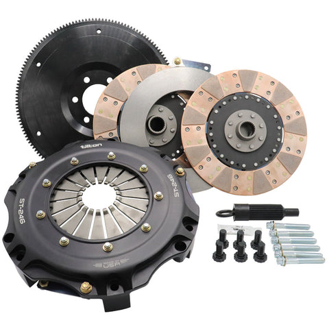 ST-246 TWIN DISC CLUTCH KIT, CERAMETALLIC DISCS, FORD COYOTE WITH TREMEC TKO/T56