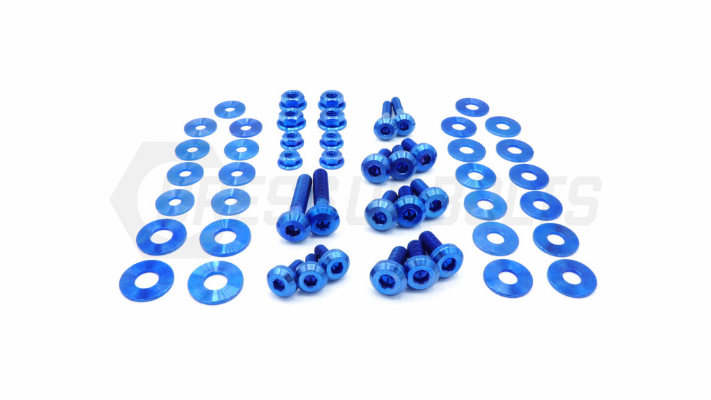 Sickspeed Blue Full Dress Up Kit – 24PC Washers & Bolts For ATV UTV Side By Side