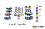 Scion tC (2005-2010) Titanium Dress Up Bolts Engine Bay Kit - DressUpBolts.com