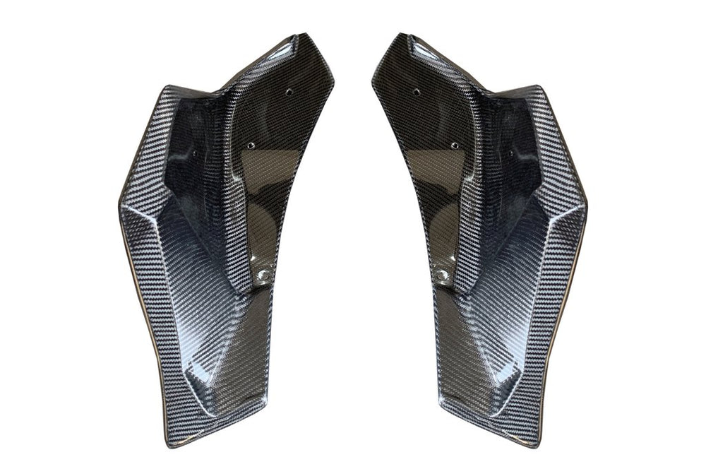 Supra 2020 V3 Carbon Fiber Rear Bumper Side Spats-Gloss