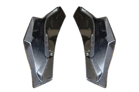 Supra 2020 V3 Carbon Fiber Rear Bumper Side Spats-Gloss